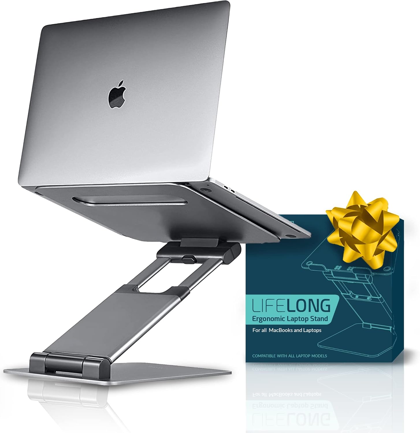 Lifelong Ergonomic Laptop Stand For Desk Adjustable Height Up To 20