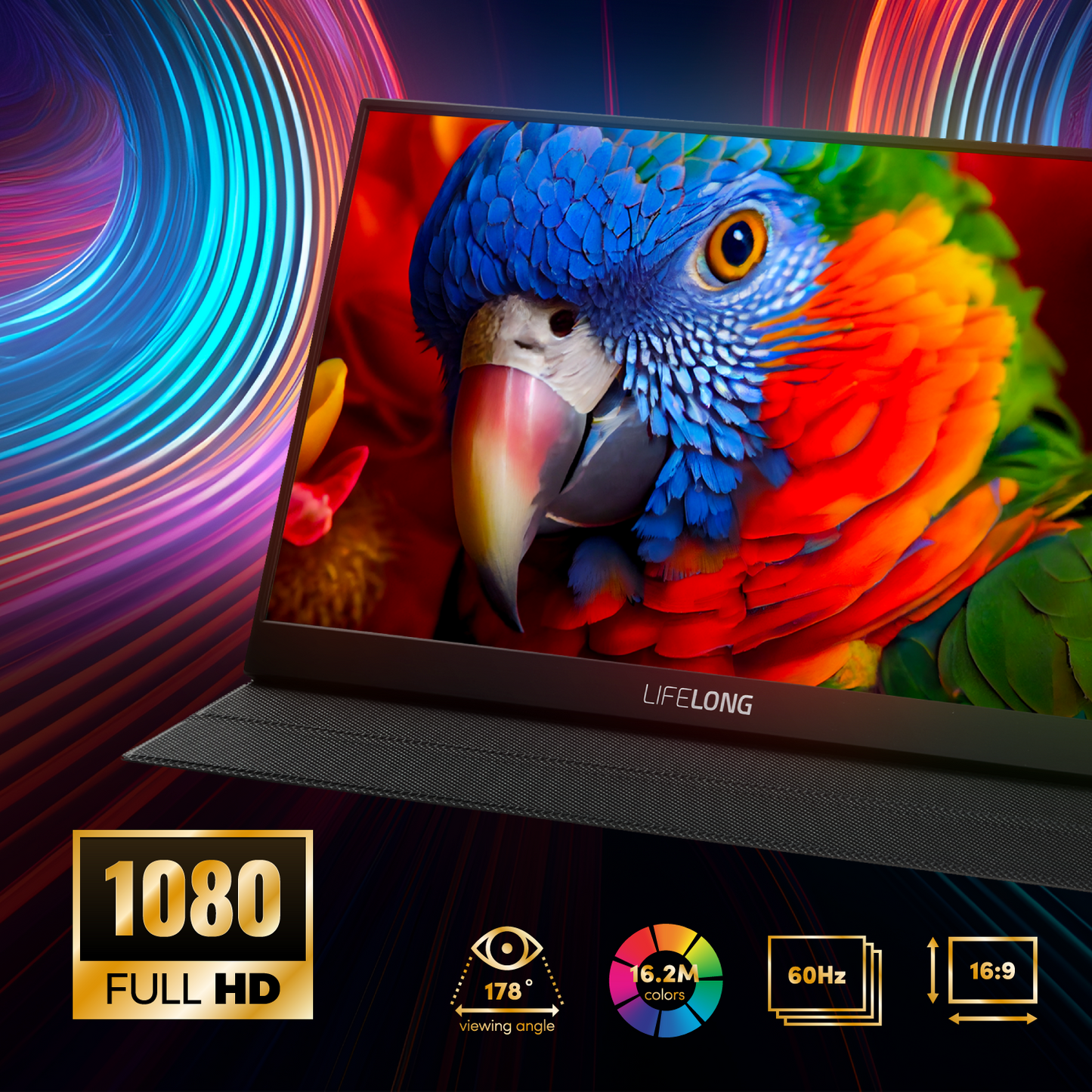 Lifelong Portable Monitor 15.6" 1080P Model G70
