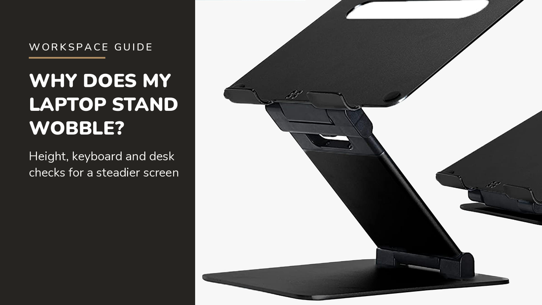 Lifelong blog header — Laptop Stand Wobble — Lifelong Adjustable Laptop Stand in Black