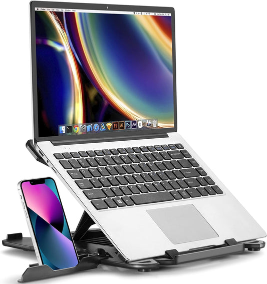 Lifelong X-tend Adjustable Laptop Stand, Ergonomic, Portable, Compatible with Laptops, Tablets, Smartphones