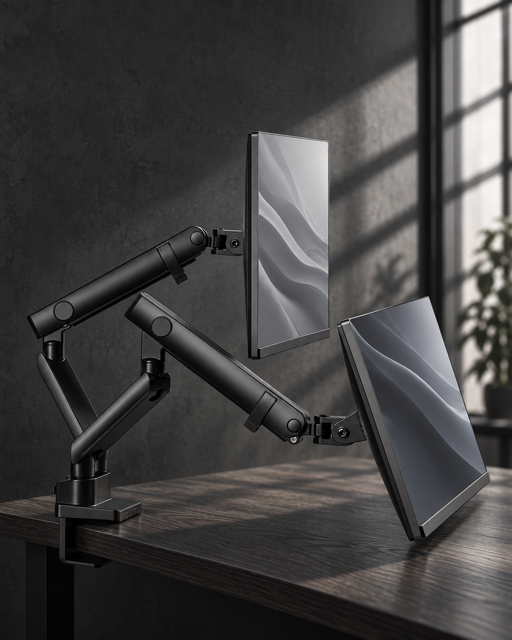 Monitor arms