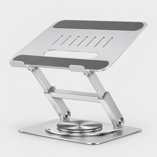 Lifelong 360° Rotating Laptop Stand, Up to 16″ – Silver